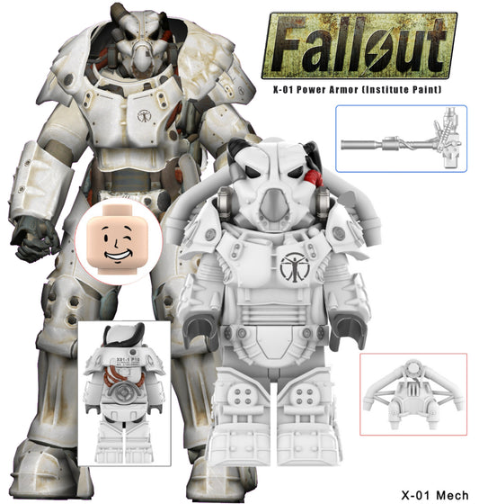 MINIFIGURE FALLOUT UNIVERS: X-01 Power Armor (Institute Paint) CUSTOM