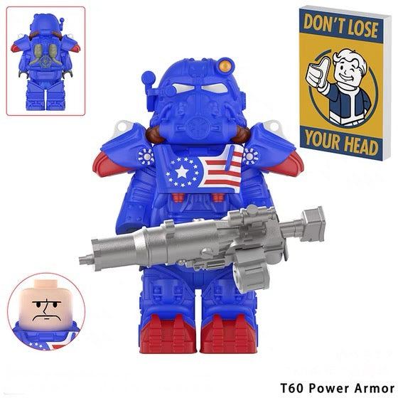 PREVENTE MINIFIGURE FALLOUT UNIVERS: T60 POWER ARMOR CUSTOM Disponibilité fin octobre 2024