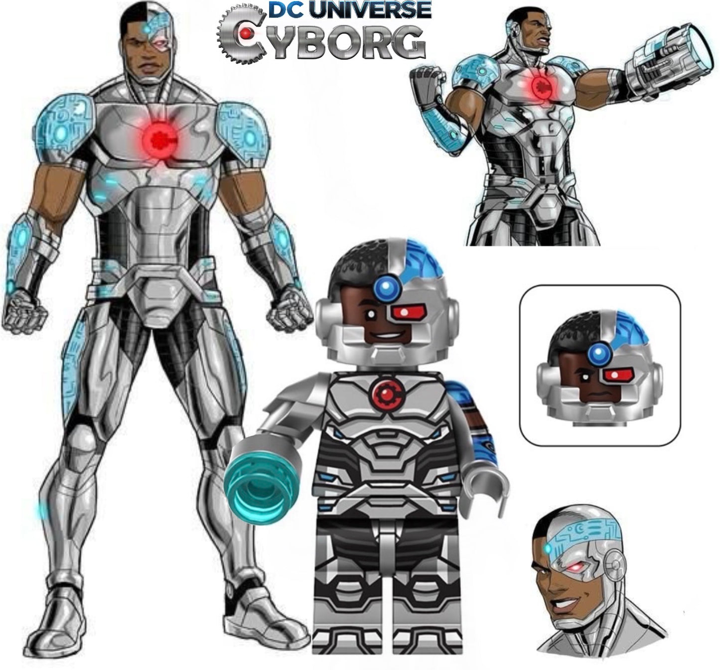 PREVENTE MINIFIGURE DC UNIVERS: CYBORG Custom Disponibilité Octobre 2026