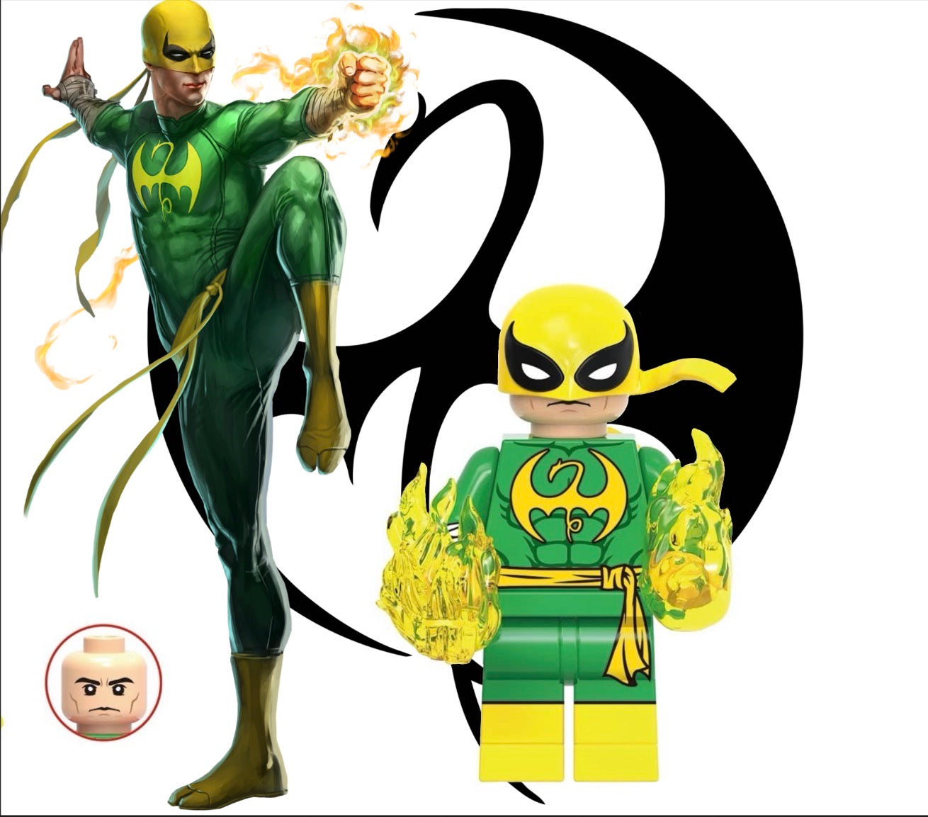 MINIFIGURE MARVEL UNIVERS: IRON FIST  custom