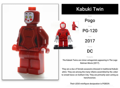 MINIFIGURE VINTAGE DC UNIVERS : KABUKI TWIN (2017)custom