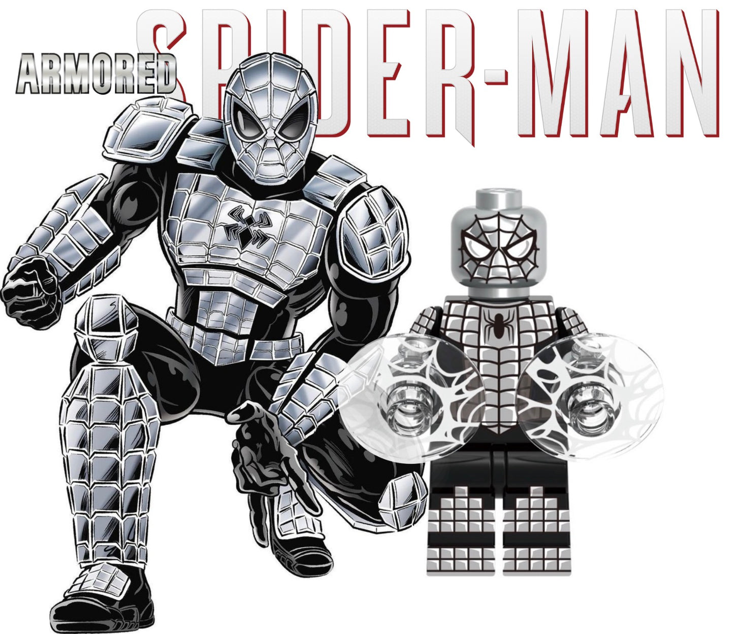 MINIFIGURE MARVEL UNIVERSE (SPIDERMAN): ARMORED SPIDER-MAN Custom