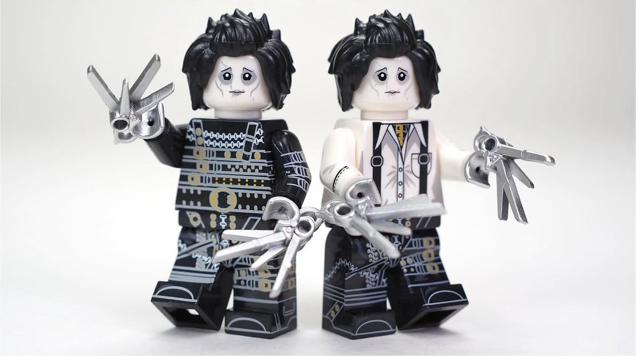 ♥️♥️♥️SUPERBE MINIFIGURE: EDWARD AUX MAINS D’ARGENT "Edward Scissorhands"  Custom ♥️♥️♥️TOP ZEDBRICK 2025♥️♥️♥️