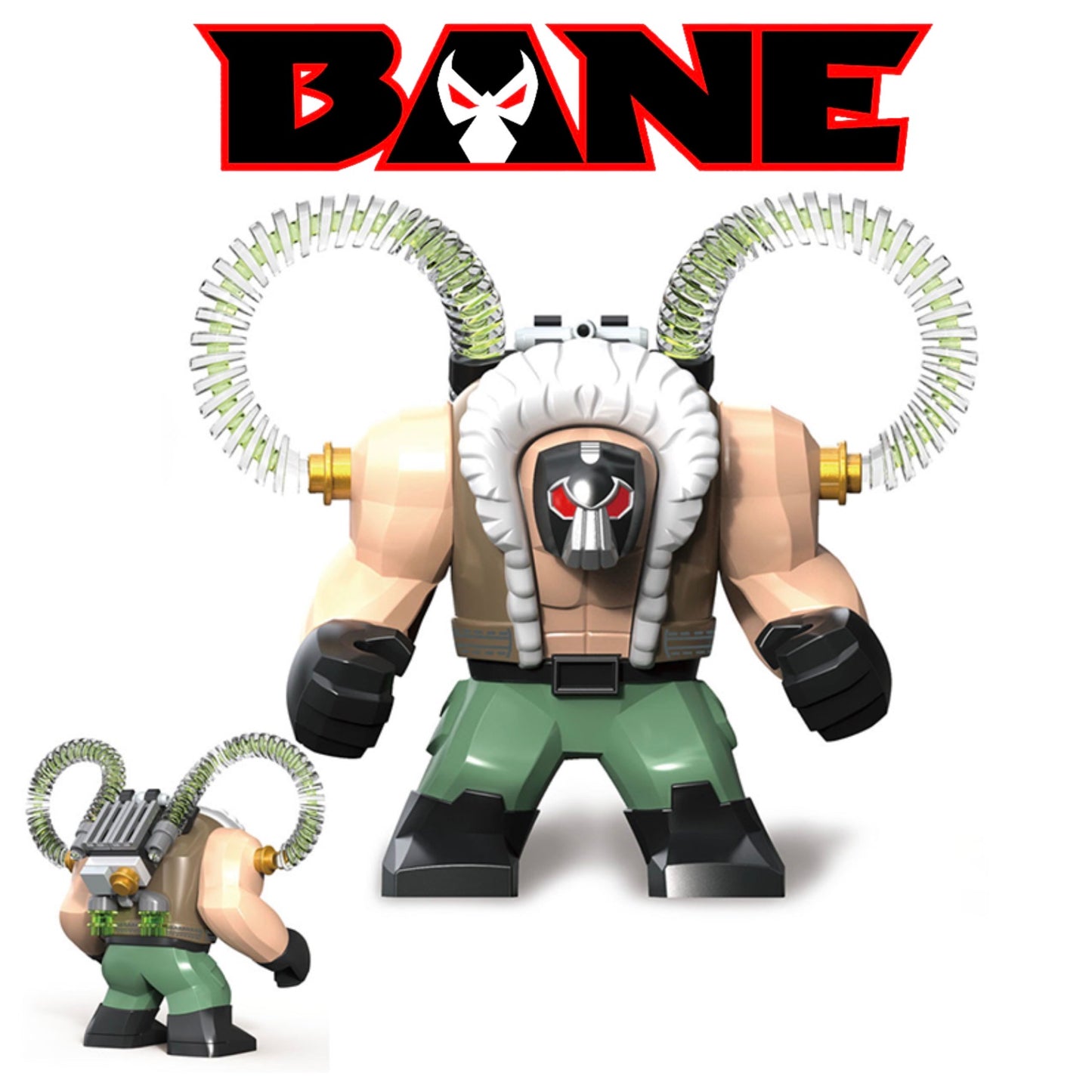 PREVENTE ♥️♥️♥️BIG MINIFIGURE DC UNIVERS: BANE ♥️♥️♥️custom Disponibilité fin juin 2026
