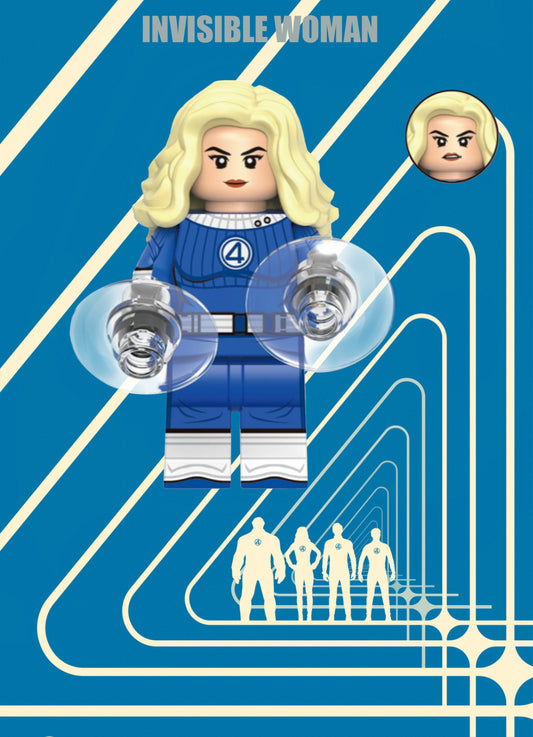 MINIFIGURE FANTASTIC FOUR: INVISIBLE WOMAN custom
