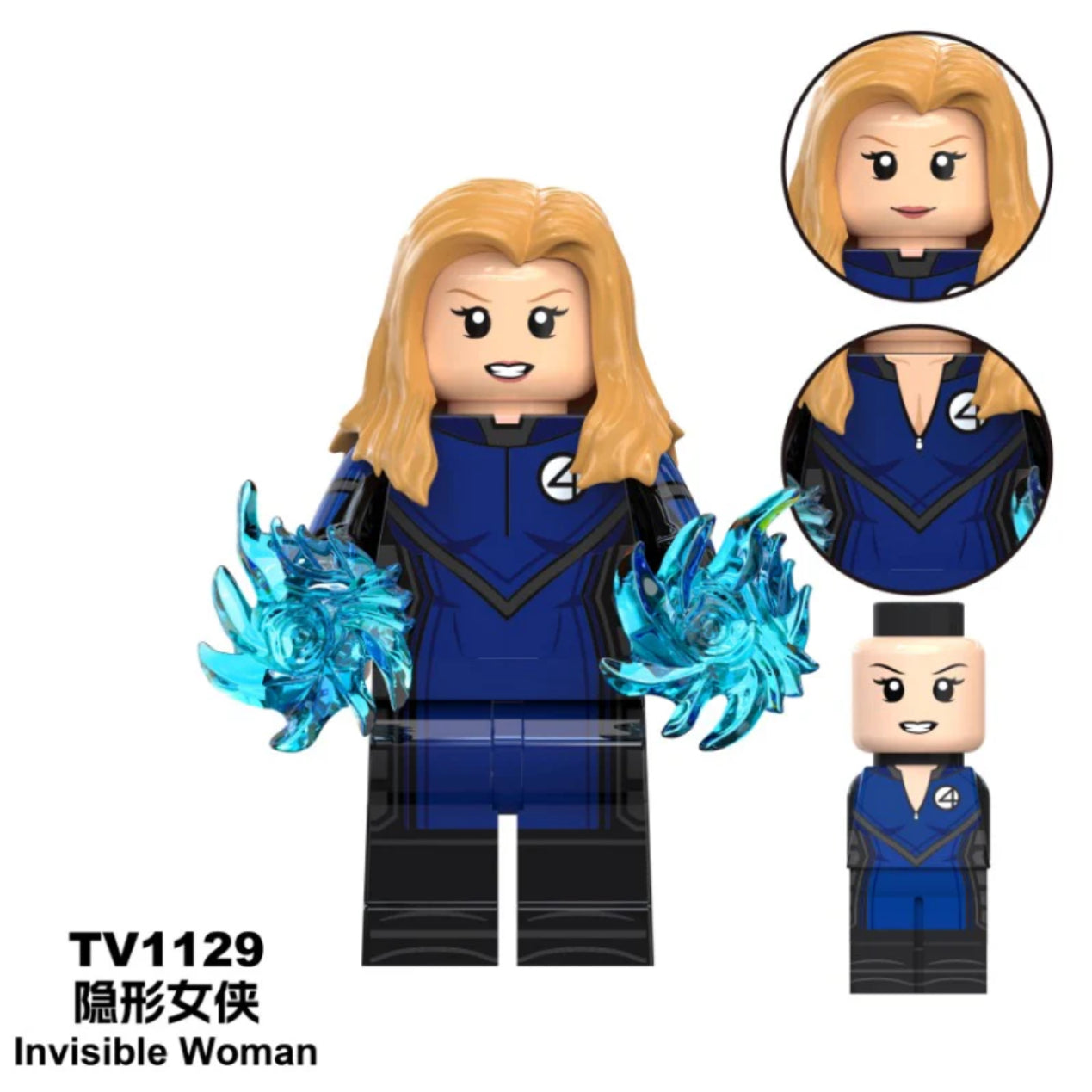 Custom Invisble MINIFIGURE MARVEL UNIVERS: INVISIBLE WOMAN custom – ZedBrick