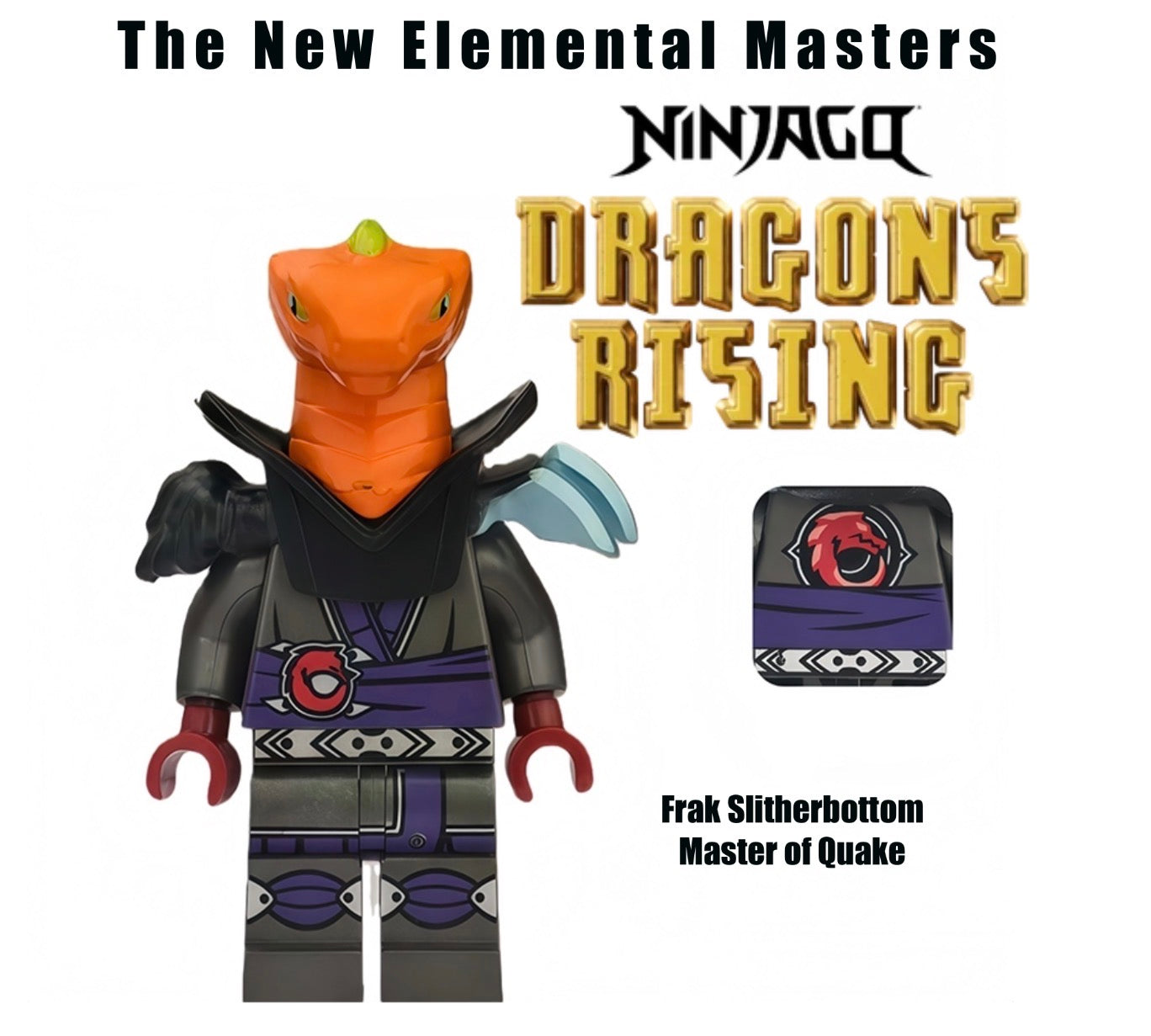⭐️ ⭐️ ⭐️MINIFIGURE NINJAGO UNIVERS: FRAK MASTER OF QUAKE ⭐️ ⭐️ ⭐️ CUSTOM