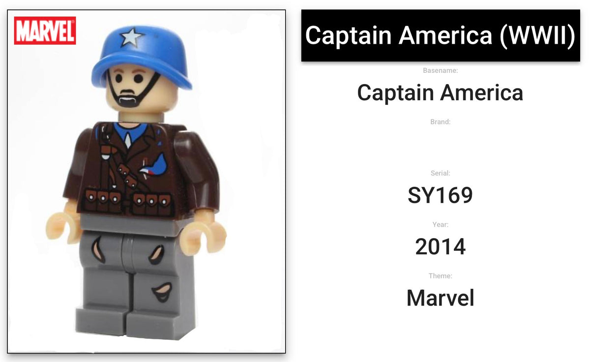 INTROUVABLE MINIFIGURE MARVEL UNIVERS DE 2014: CAPTAIN AMERICA custom ⚠️Derniers articles en stock⚠️