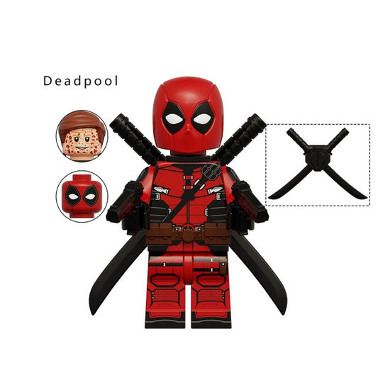 ♥️♥️♥️MINIFIGURE DEADPOOL NEW SCULT ♥️♥️♥️CUSTOM