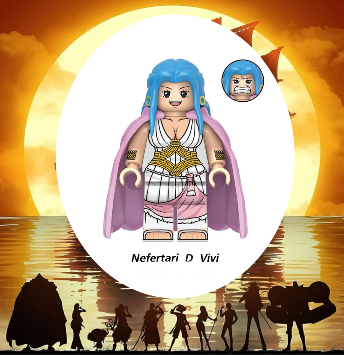 PREVENTE♥️♥️MINIFIGURE ONE PEACE: NEFERTARI D VIVI ♥️♥️custom Disponibilité fin Décembre 2024