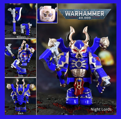 PREVENTE MINIFIGURE WARHAMMER 40K UNIVERS: NIGHT LORDS custom Disponibilité fin juin 2026