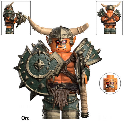 PRÉVENTE♥️♥️♥️MINIFIGURE WORLD OF WARCRAFT UNIVERS: ORC ♥️♥️♥️ custom Disponibilité