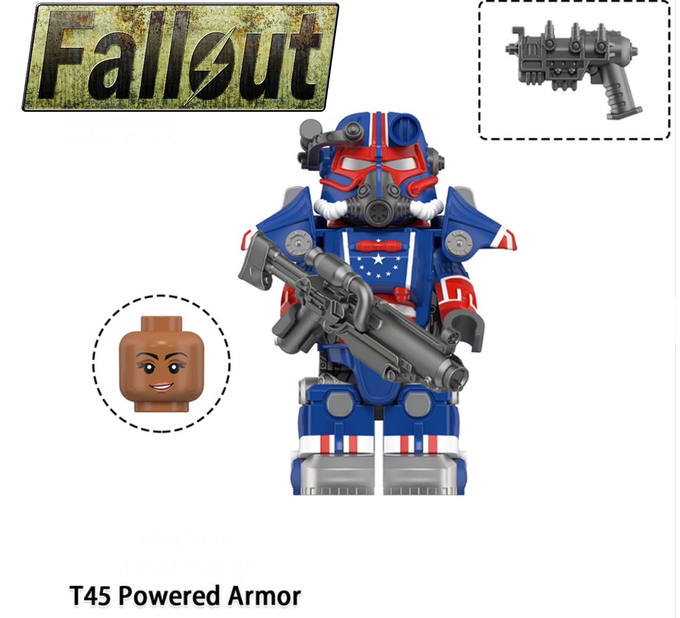 MINIFIGURE FALLOUT UNIVERS: T45 POWERED ARMOR CUSTOM