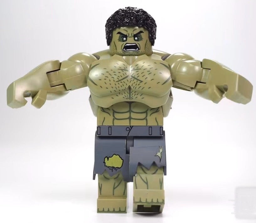 ♥️♥️♥️BIG MINIFIGURE MARVEL UNIVERS: HULK (A) ♥️♥️♥️custom