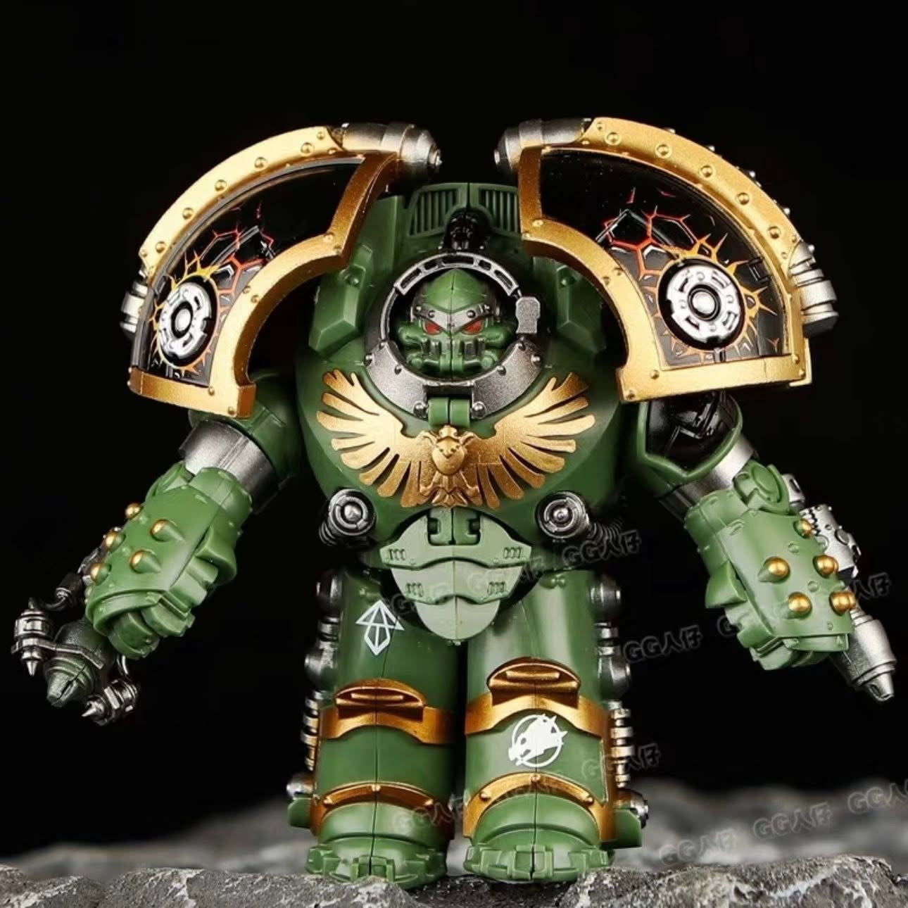 MINIFIGURE WARHAMMER 40K UNIVERS: The Horus Heresy - Legiones Astartes / Saturnine Terminator Squad(8,8cm)custom