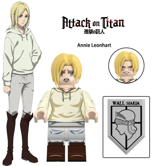 MINIFIGURE AOT UNIVERS: ANNIE LEONHART (L'Attaque des Titans) Custom