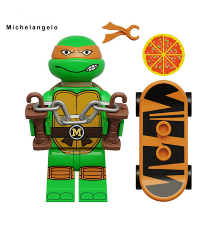 MINIFIGURE TORTUE NINJA UNIVERS: MICHELANGELO Custom