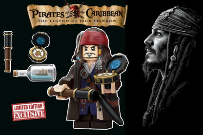 SUPERBE⭐️⭐️⭐️MINIFIGURE DISNEY UNIVERS EDITION LIMITÉE : JACK SPARROW (Version A)⭐️⭐️⭐️custom
