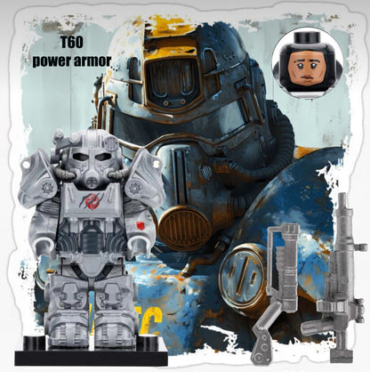 PREVENTE MINIFIGURE FALLOUT UNIVERS: T60 POWER ARMOR CUSTOM Disponibilité fin octobre 2024