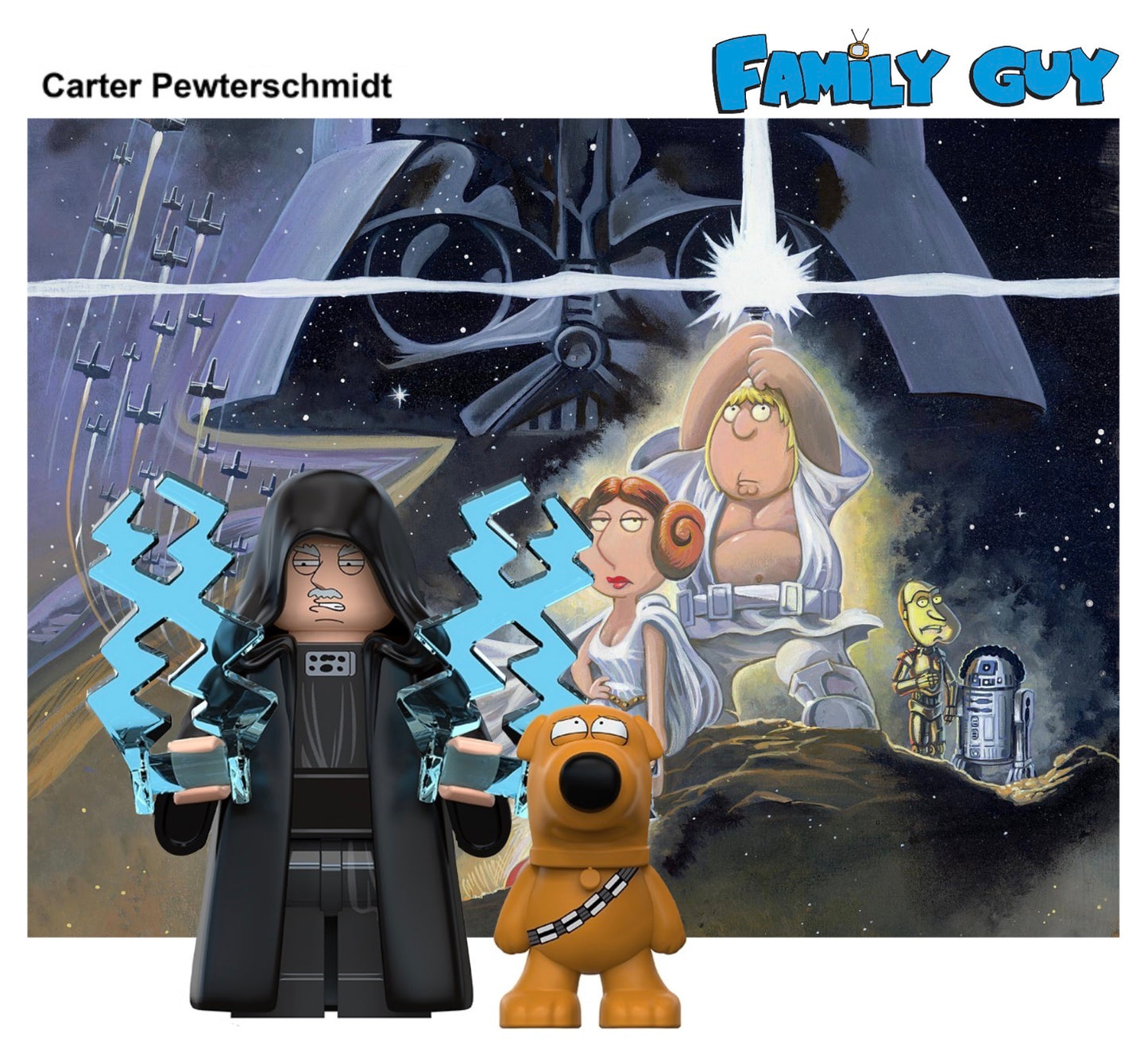 MINIFIGURE FAMILY GUY UNIVERS: CARTER PEWTERSCHMIDT (STAR WARS) Custom