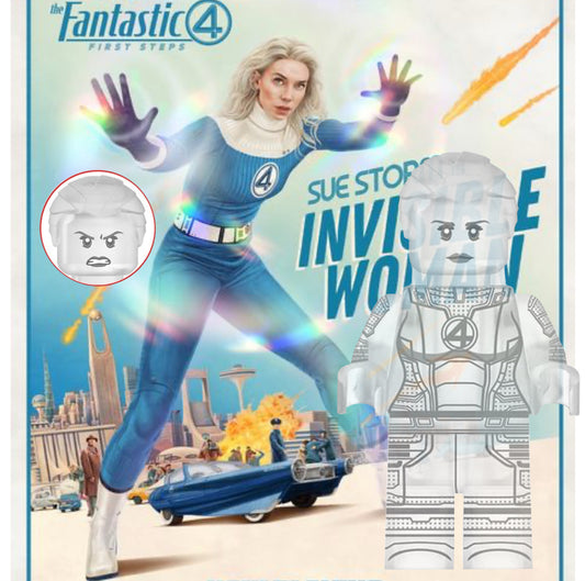 MINIFIGURE MARVEL UNIVERS: INVISIBLE WOMAN  custom