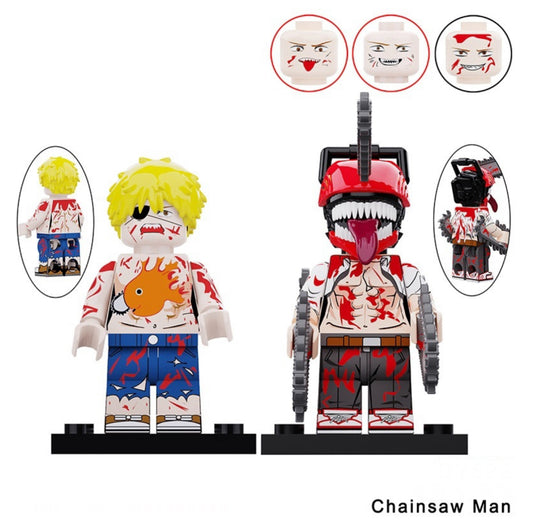MINIFIGURES CHAINSAW MAN (2figurines) LIMITED ÉDITION Custom