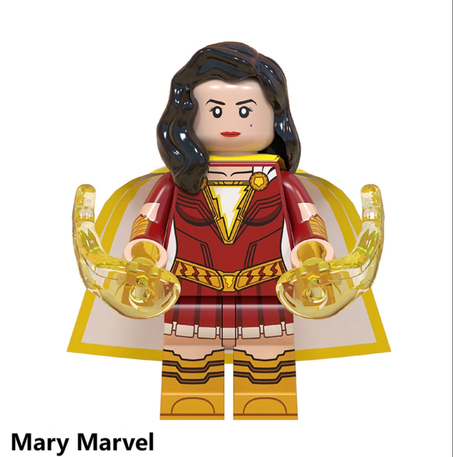 MINIFIGURE ⚠️⚠️INTROUVABLE DC UNIVERS SHAZAM ⚠️⚠️de 2019 :  MARY BRONDFIELD "Mary  Marvel" Custom (Dernière pièce)