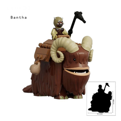 ⭐️⭐️⭐️MINIFIGURE STAR WARS UNIVERS: BANTHA WITH TUSKEN RAIDER ⭐️⭐️⭐️custom