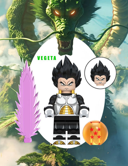 MINIFIGURE DRAGON BALL Z UNIVERS:  VEGETA Custom