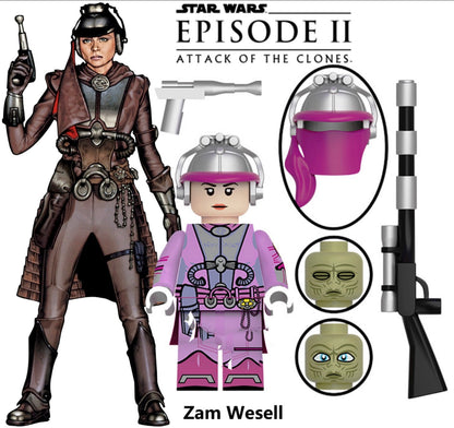 PREVENTE⭐️⭐️⭐️MINIFIGURE STAR WARS UNIVERS: ZAM WESELL ⭐️⭐️⭐️Custom Disponibilité fin juillet 2026