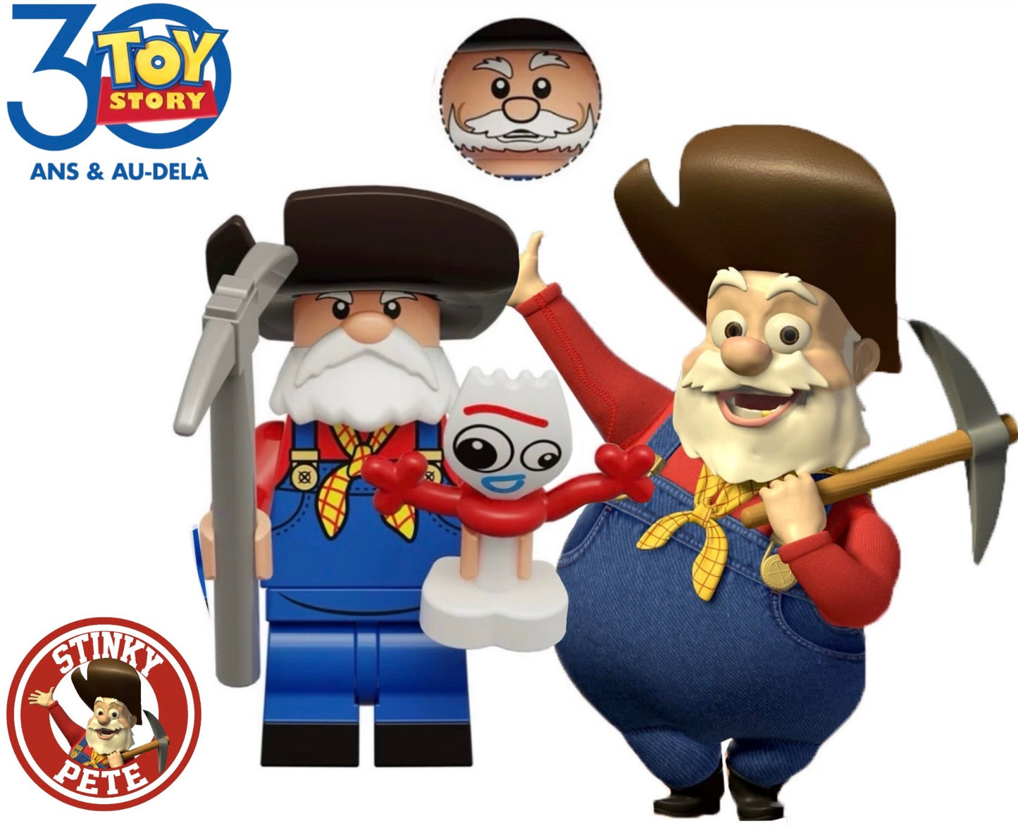 PREVENTE MINIFIGURE DISNEY TOY STORY UNIVERS: STINKY PETE (Papi Pépite) CUSTOM Disponibilité mi-septembre 2026