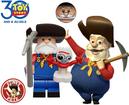 PREVENTE MINIFIGURE DISNEY TOY STORY UNIVERS: STINKY PETE (Papi Pépite) CUSTOM Disponibilité mi-septembre 2026