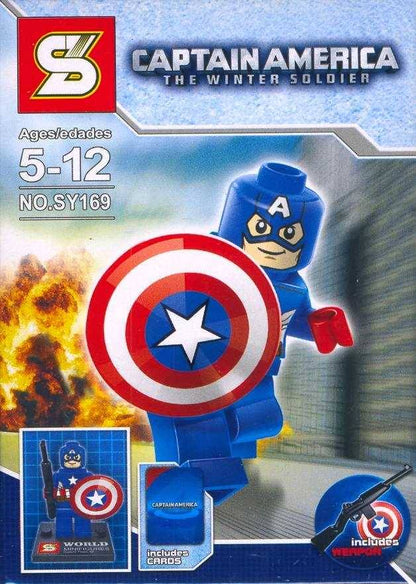INTROUVABLE MINIFIGURE MARVEL UNIVERS DE 2014: CAPTAIN AMERICA custom ⚠️Derniers articles en stock⚠️
