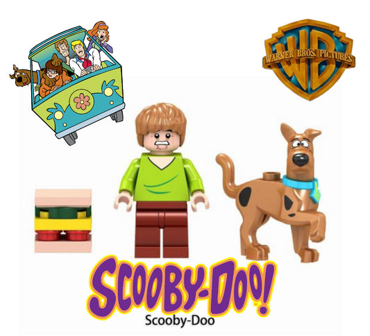 ♥️♥️MINIFIGURE SCOOBY DOO UNIVERS: SAMY ET SCOOBY Custom♥️♥️Coup de cœur ZedBrick♥️♥️