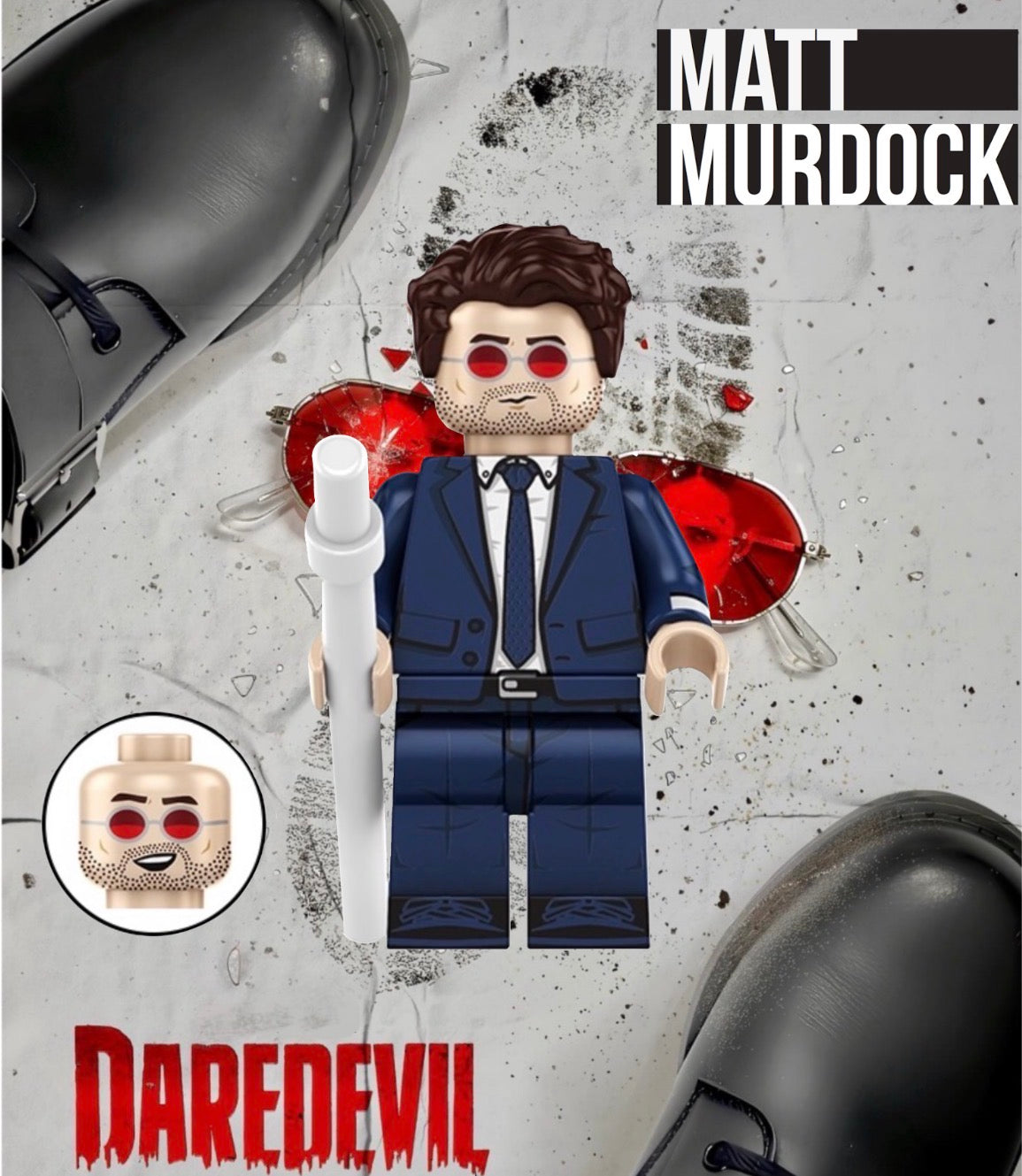 ⭐️⭐️MINIFIGURE MARVEL UNIVERS: MATT MURDOCK ⭐️⭐️custom
