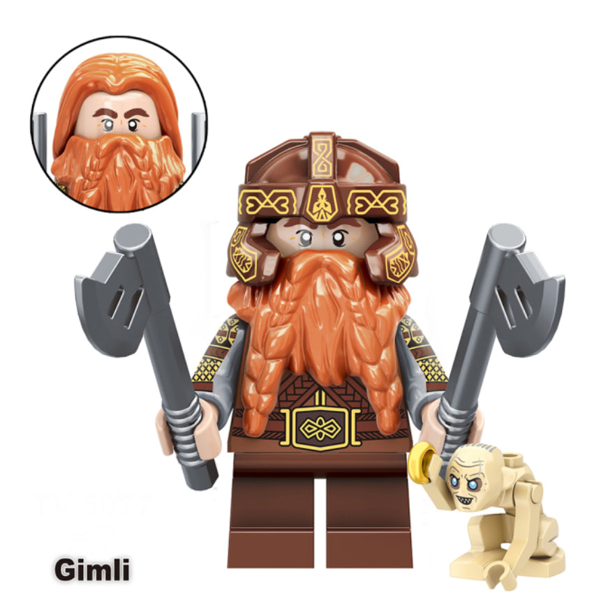 MINIFIGURE LORD OF THE RING/HOBBIT UNIVERS: GIMLI CUSTOM