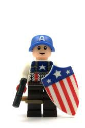 😍😍INTROUVABLE😍😍 MINIFIGURE MARVEL UNIVERS: CAPTAIN AMERICA THE FIRST AVENGERS (Edition 2014) custom ⚠️⚠️une seule pièce en stock