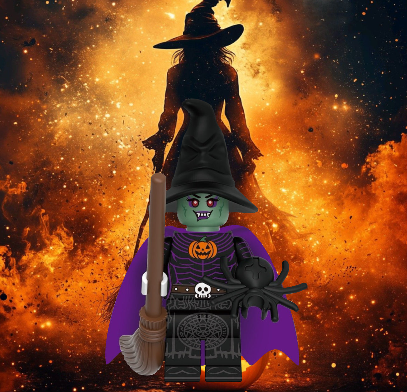 MINIFIGURE HORREUR UNIVERS : WITCH custom