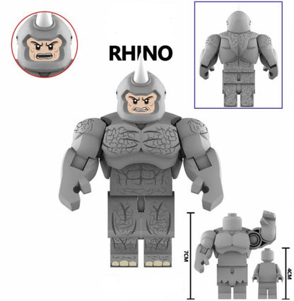 ♥️♥️♥️BIG MINIFIGURE MARVEL UNIVERS: RHINO ♥️♥️♥️custom