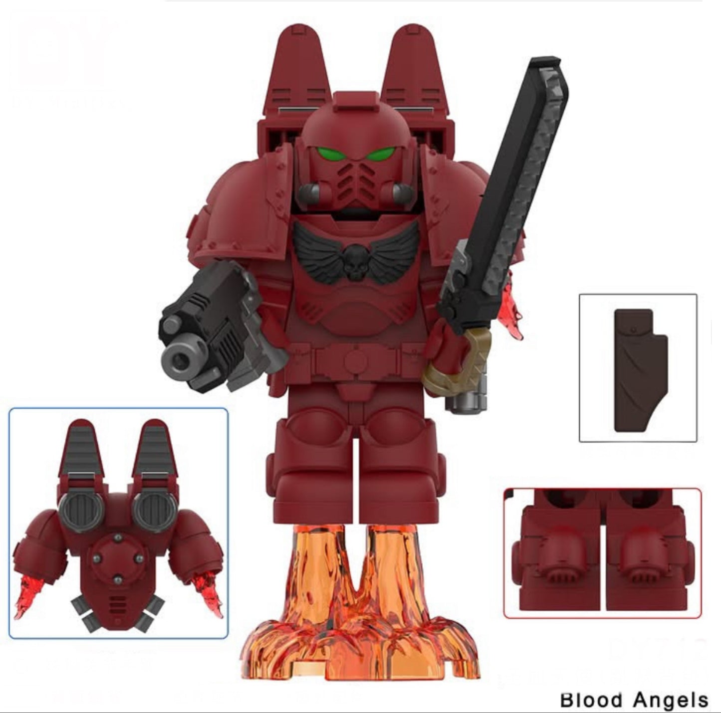 PREVENTE ♥️♥️MINIFIGURE WARHAMMER 40K UNIVERS: BLOOD ANGELS ♥️♥️custom Disponibilité début Novembre 2025