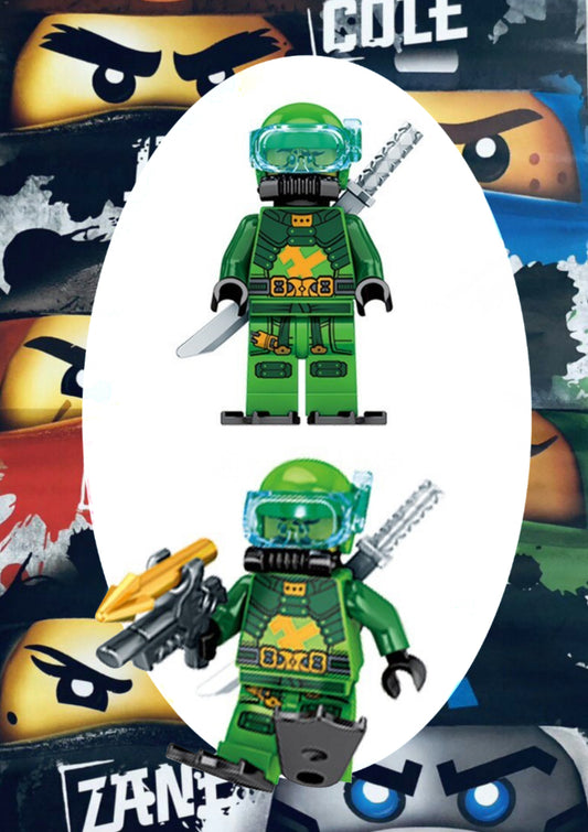 MINIFIGURE NINJAGO UNIVERS:  SCUBA LLOYD CUSTOM