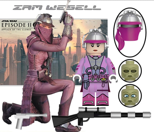 PREVENTE⭐️⭐️⭐️MINIFIGURE STAR WARS UNIVERS: ZAM WESELL ⭐️⭐️⭐️Custom Disponibilité fin juillet 2026
