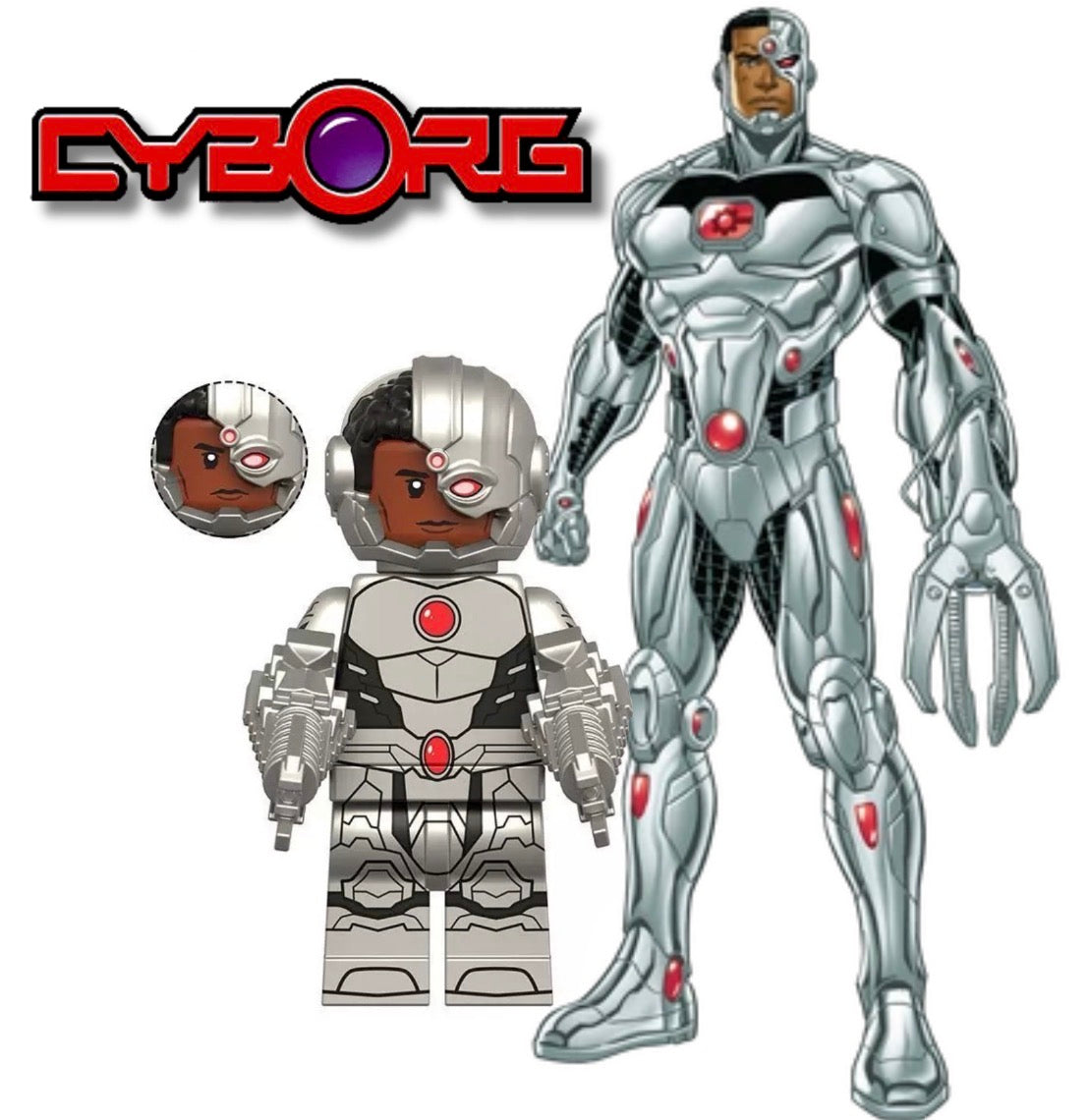 MINIFIGURE DC UNIVERS : CYBORG COMICS custom