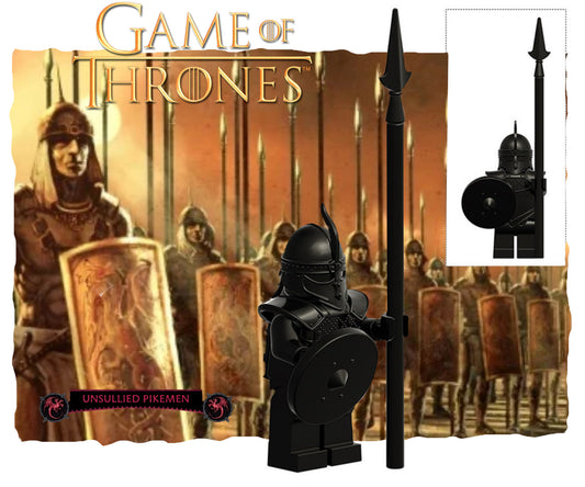 PREVENTE ⭐️ ⭐️ ⭐️ MINIFIGURE GAME OF THRONES UNIVERS: Targaryen Unsullied Pikemen ⭐️ ⭐️ ⭐️ Custom Disponibilité fin janvier 2026