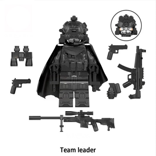 ♥️♥️MINIFIGURE ARMY UNIVERS BLACK ÉDITION : TEAM LEADER CUSTOM♥️♥️