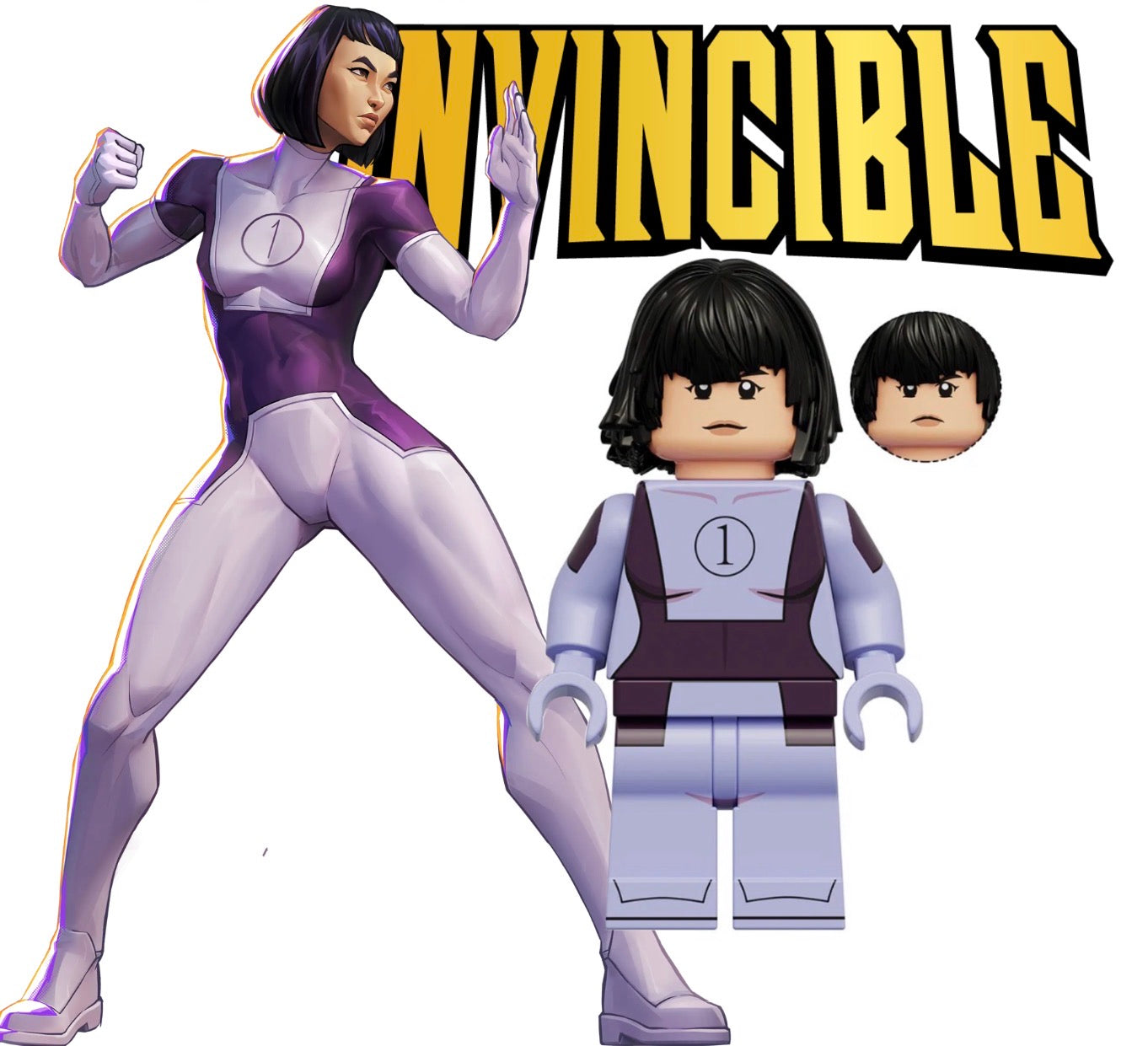 PREVENTE MINIFIGURE INVINCIBLE UNIVERS : DUPLI-KATE custom Disponibilité fin juin 2026