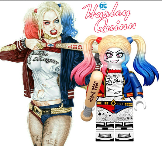 ⭐️⭐️⭐️SUPERBE MINIFIGURE DC UNIVERS: HARLEY QUINN ⭐️⭐️⭐️custom