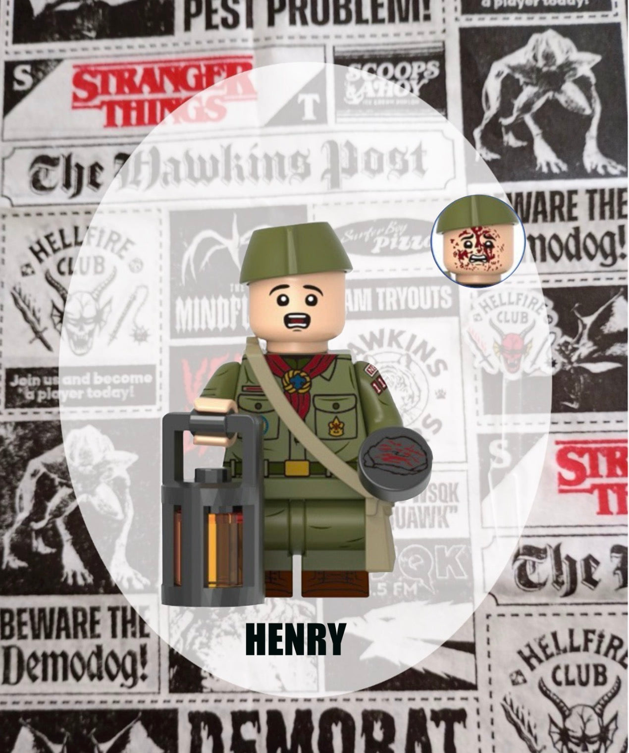 MINIFIGURE STRANGER THINGS UNIVERS: HENRY Custom