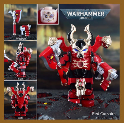 PREVENTE MINIFIGURE WARHAMMER 40K UNIVERS: RED CORSAIRS custom Disponibilité fin juin 2026