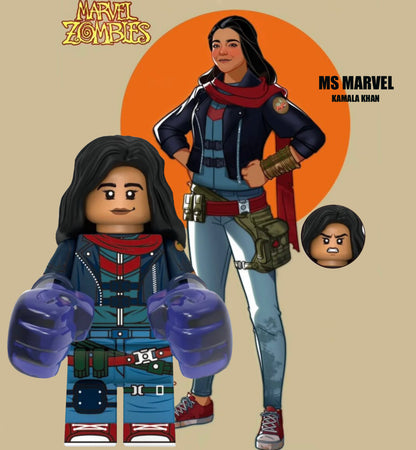 PREVENTE MINIFIGURE MARVEL UNIVERS : KAMALA KHAN MARVEL ZOMBIE custom Disponibilité fin Novembre 2025